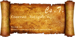 Csernai Tulipán névjegykártya